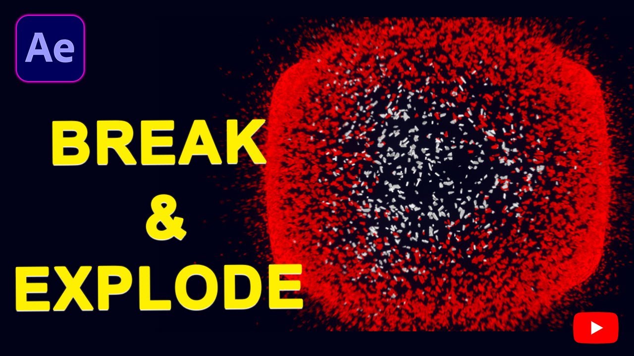 Attractive Break and Shatter Logo Animation | After Effects | No Plugins | Tutorial | DEC FOX