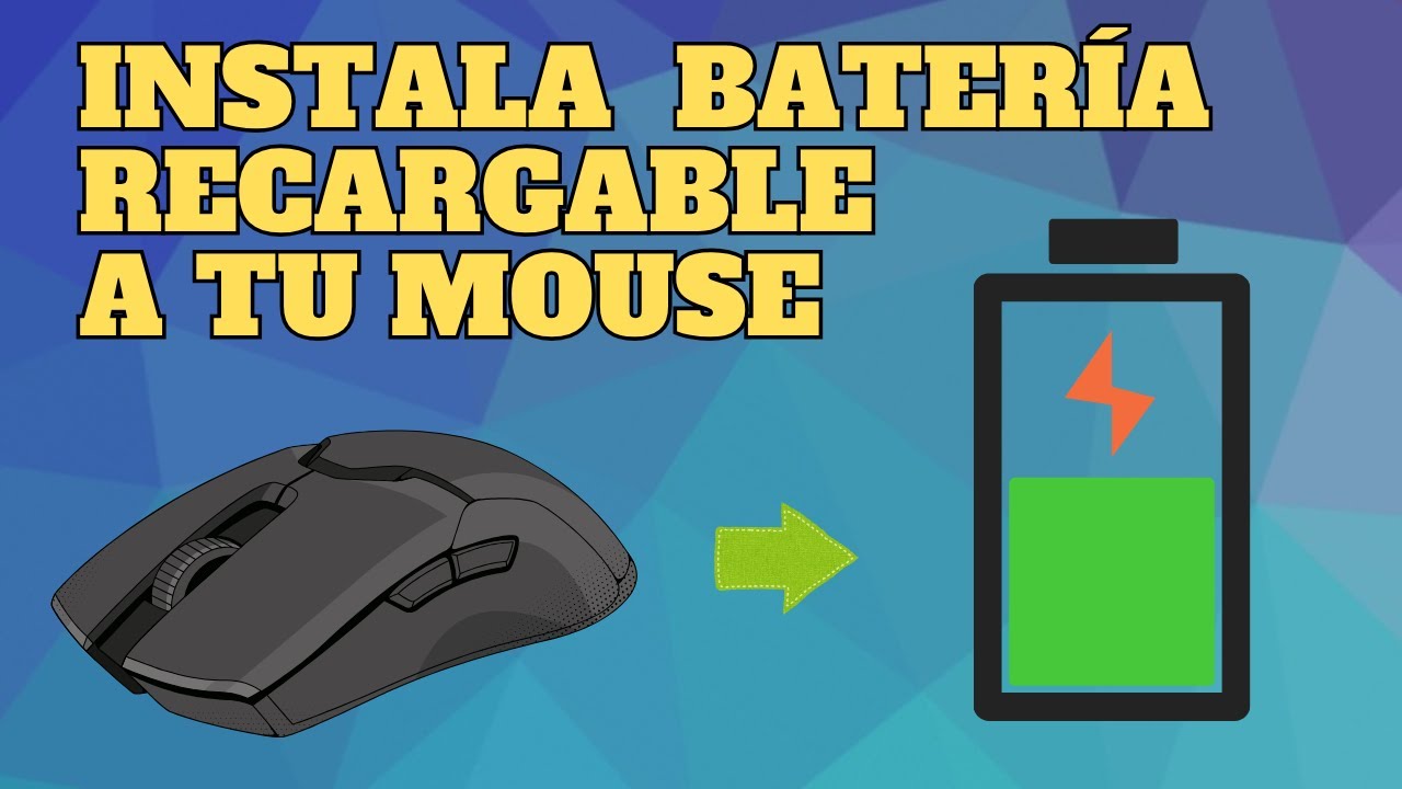 Mouse con batería recargable// conoce como hacerlo tu mismo//