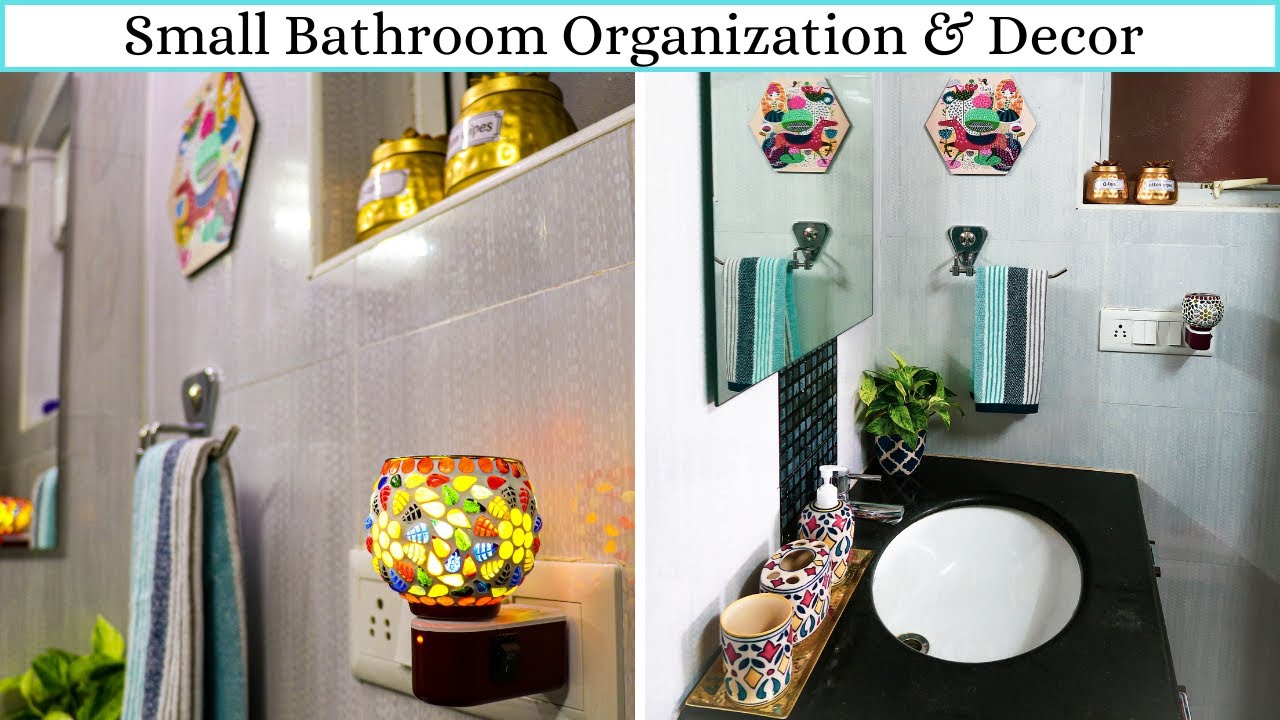Small Bathroom Organization And Décor | Indian Bathroom Organization