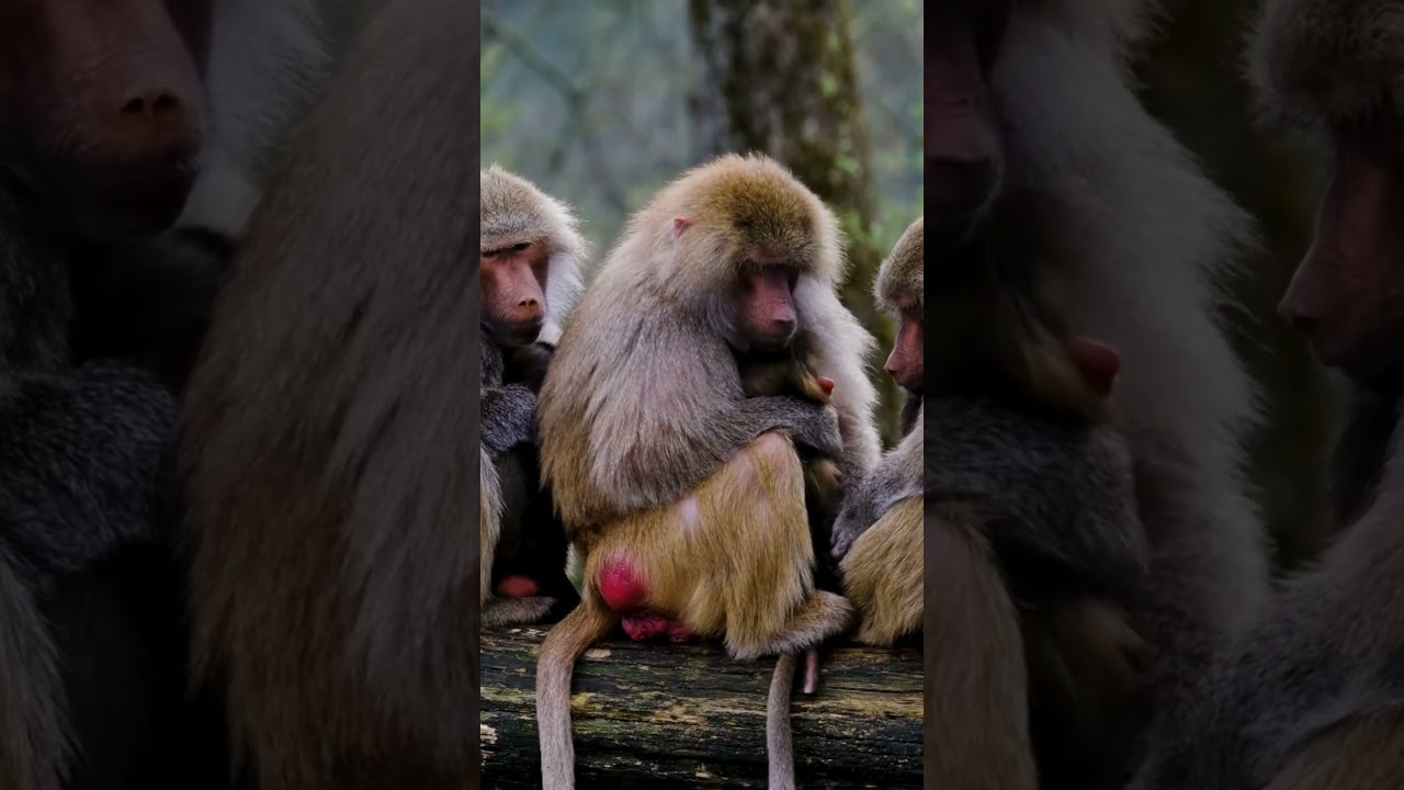 Heartwarming Baboon Family Moment | Unbreakable Animal Bond 🐒❤️