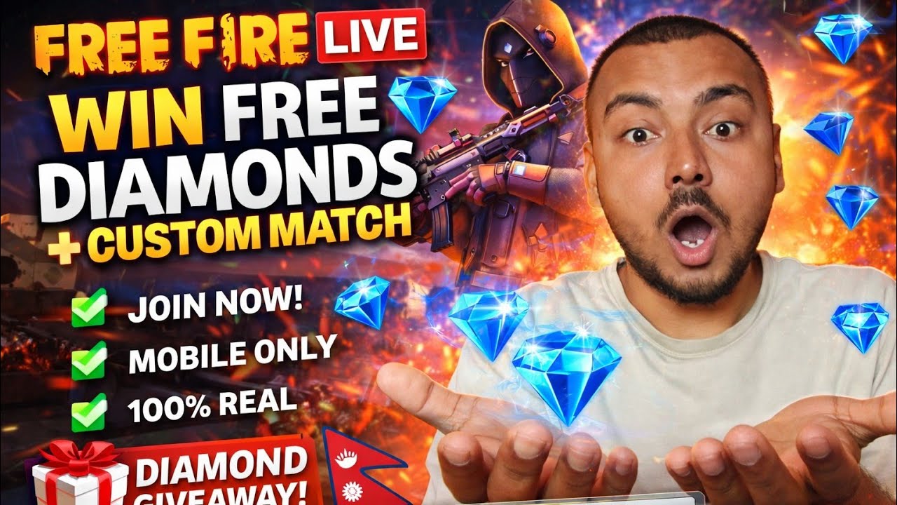 💎🔥 FREE FIRE DIAMONDS GIVEAWAY! 🔥💎Real giveaway — no scam ❌❌