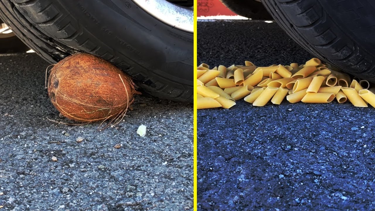 Car Tire Crushing ASMR Compilation 1