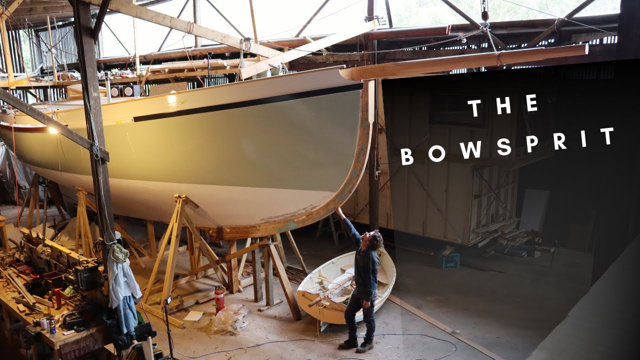 Building a 14ft Wooden Bowsprit, Epoxy Lamination and Shaping. Ep83