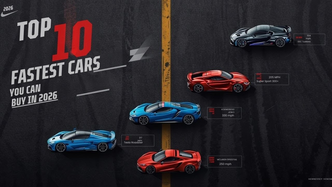 Top 10 Fastest Cars You Can Buy in 2026