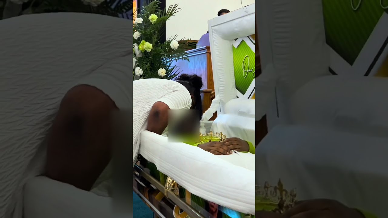 R.I.P Clarence Jr ( Cj )🕊️💚 his Mom Crowns & Kisses The King Goodbye #funeraldirector #funeral