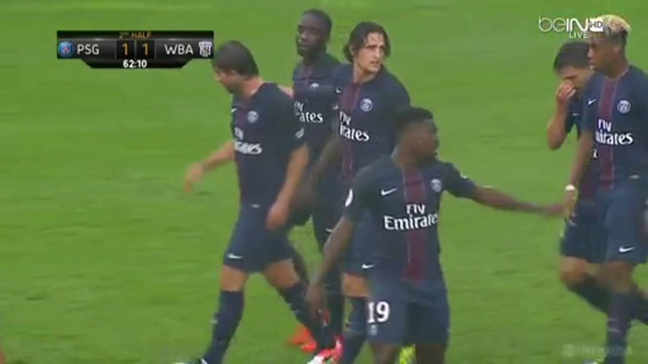 PSG vs West Brom 2-1 All Goals (Friendly Match) 2016