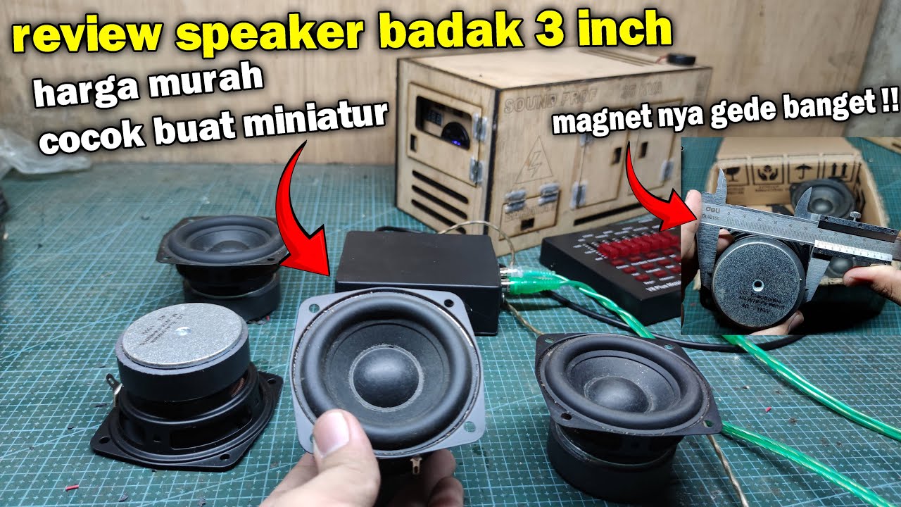 Review speaker 3 inch woofer spek balap Cocok buat miniatur sound