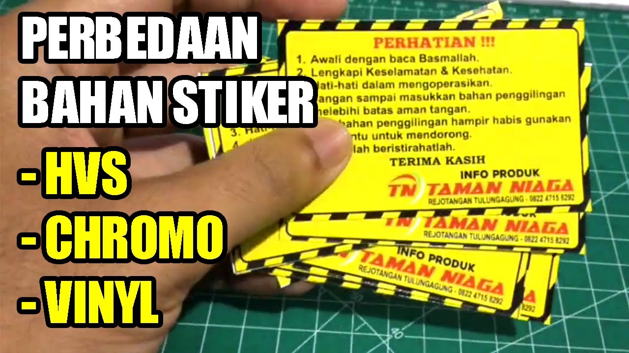 3 JENIS KERTAS STIKER WAJIB TAHU! Vinyl, Chromo, HVS: Pilih yang Pas Buatmu!