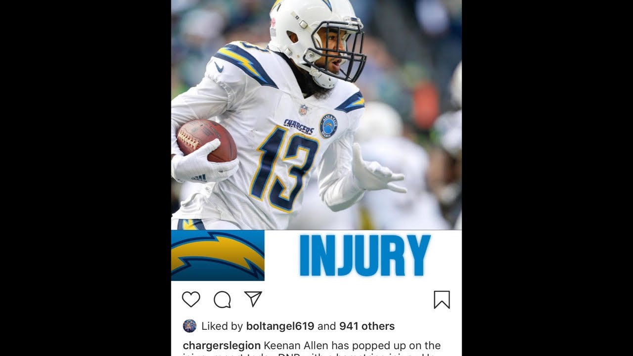 Chargers Keenan Allen, injury , hamstring #chargers