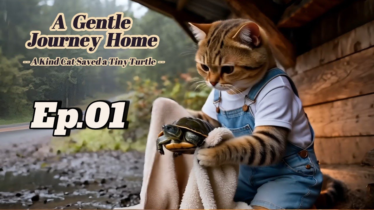 EP01 | A Kind Cat Saved a Tiny Turtle —A Gentle Journey Home 