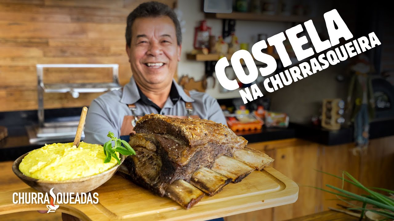 Costela na Churrasqueira com Purê de Mandioquinha I Churrasqueadas