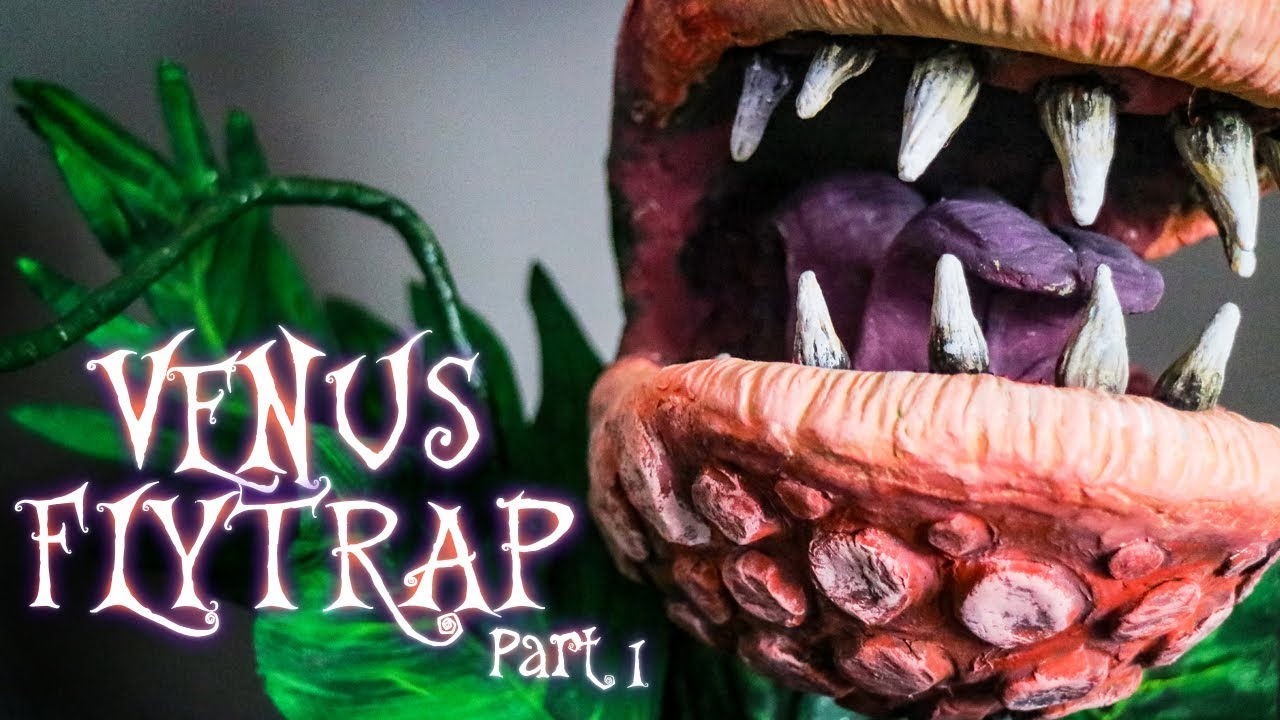 Venus Flytrap with Air Dry Clay - Part 1 | Das Modeling Clay | DIY Halloween Decor Props