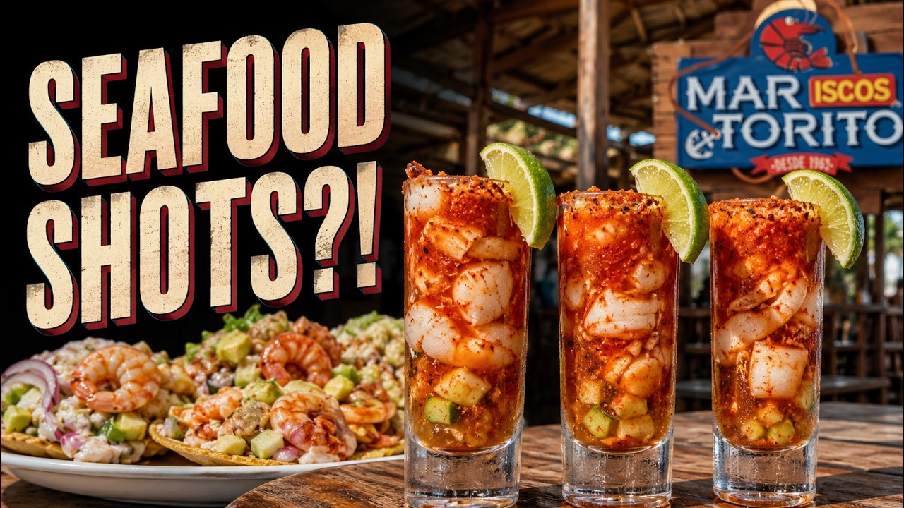 The best Seafood Shots! in Cabo San Lucas--El Torito Restaurant