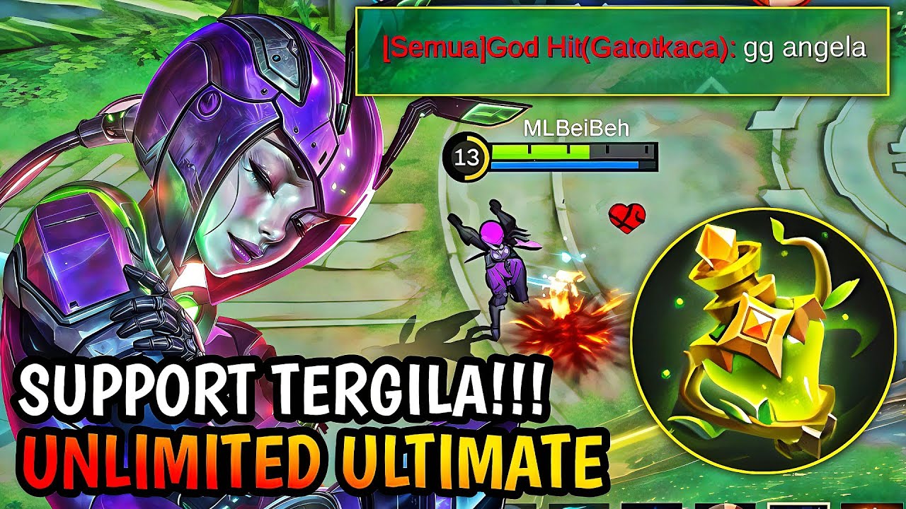 ANGELA DIBUF BESAR BESARAN! INI DIA ANGELA BUILD KESURUPAN 100% WINSTREAK| MLBB