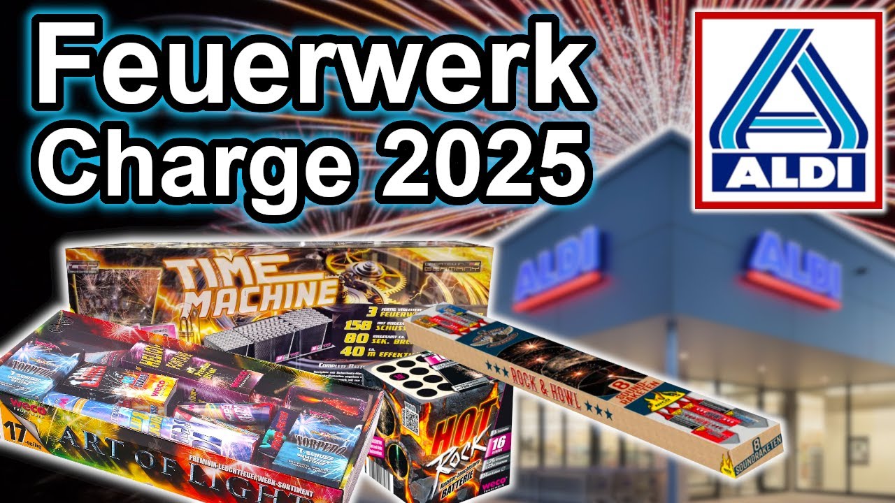 [CHARGE 2025] ALDI Nord FEUERWERK | Rock & Howl, Time Machine, Hot Rock, Art of Lights