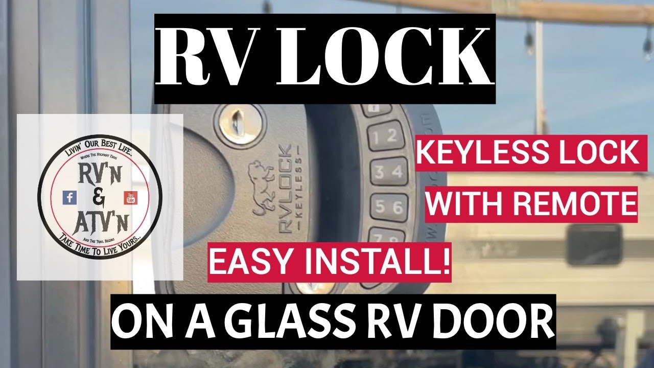 RV Lock Keyless lock  Install on a Glass Door #rv #rvliving #rvlock