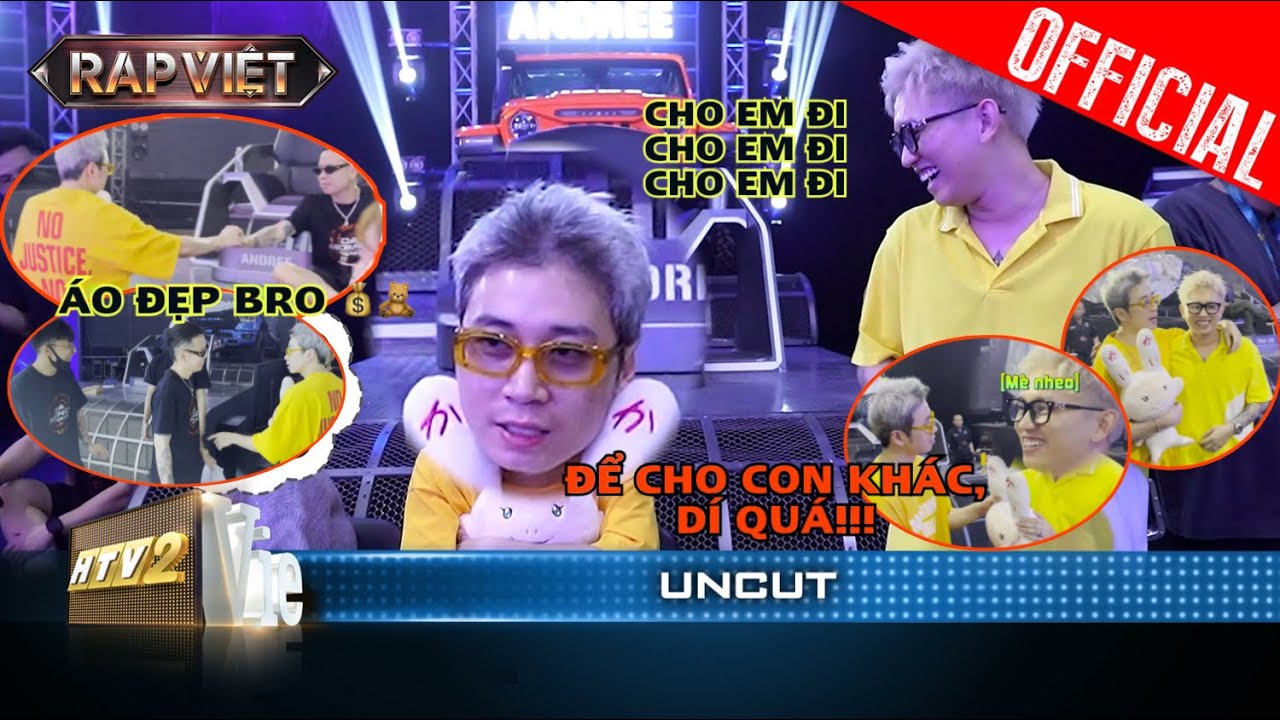 UNCUT: Màn xin quà cảm lạnh của Karik - B Ray, Thái VG quảng cáo gọi Andree tung nón | Rap Việt 2023