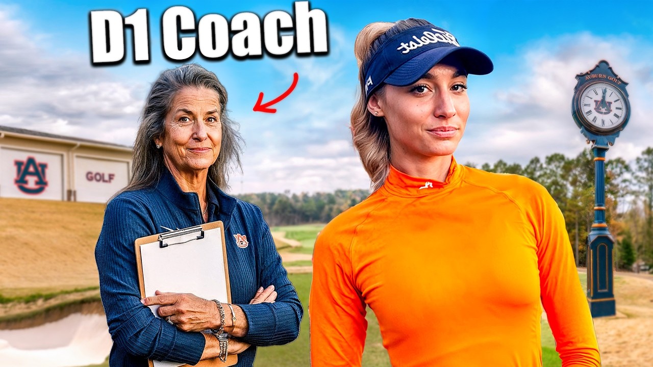 Она прошла отбор в команду по гольфу D1 города Оберн...