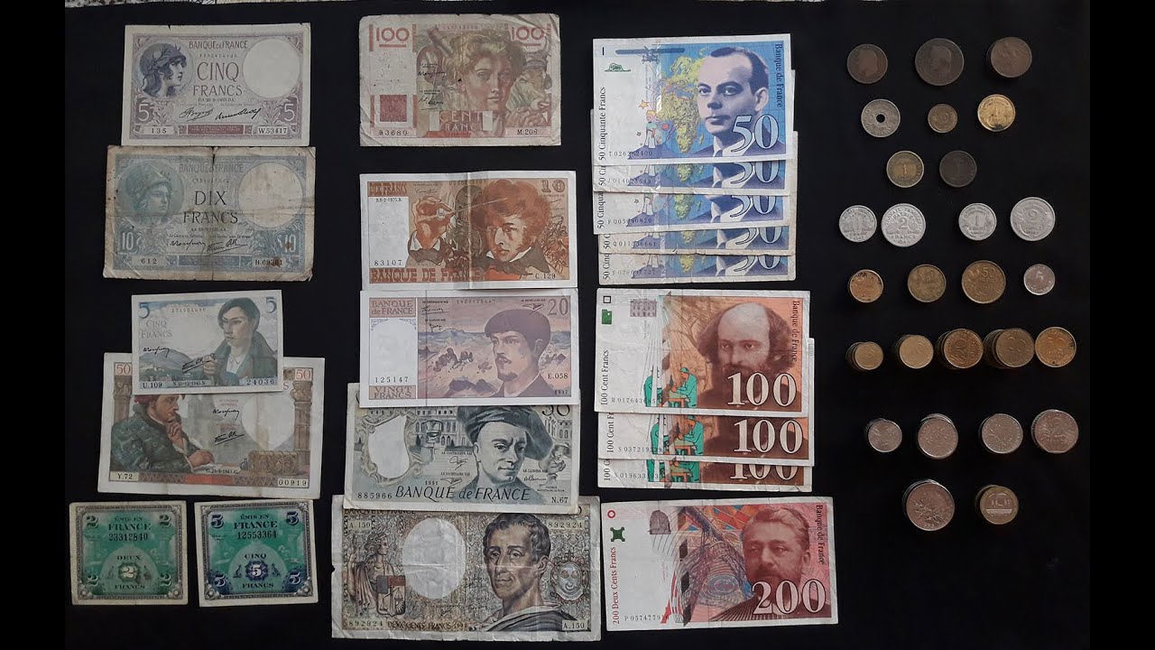 MY COLLECTION: FRANCE FRANCS Coins & Banknotes