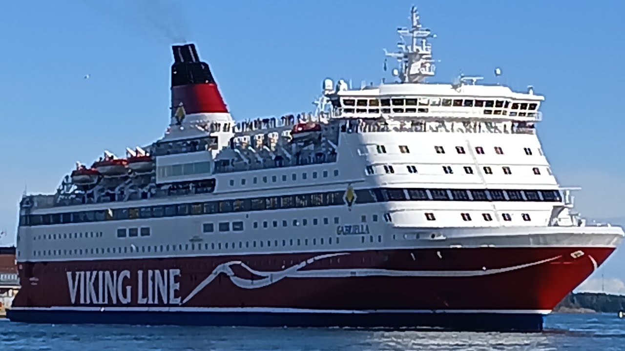 Viking line: M/S Gabriella leaving Helsinki