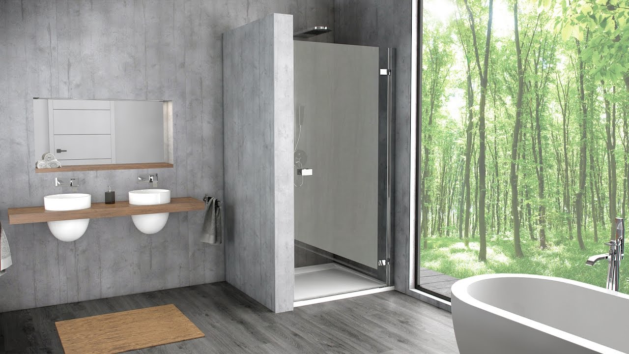 Douchedeuren en douchewanden ES1C Image Video