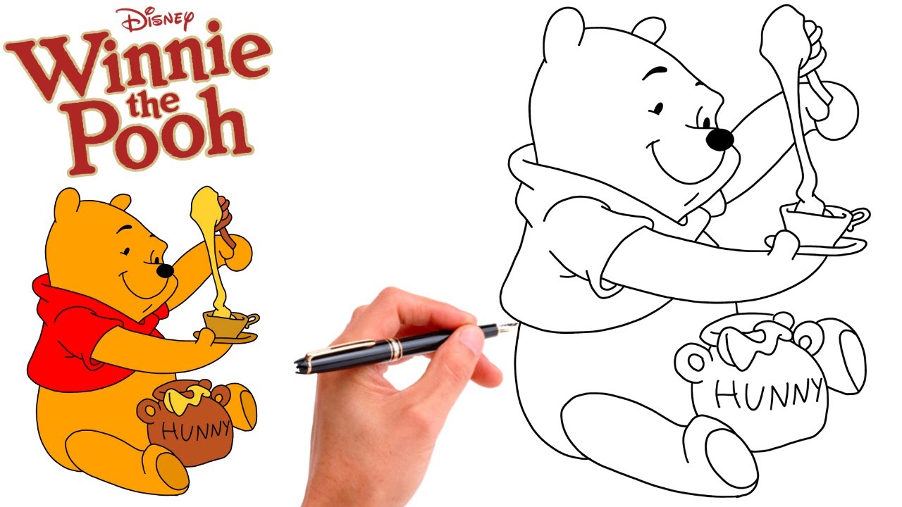 How To Draw WINNIE THE POOH // EASY // Step-By-Step