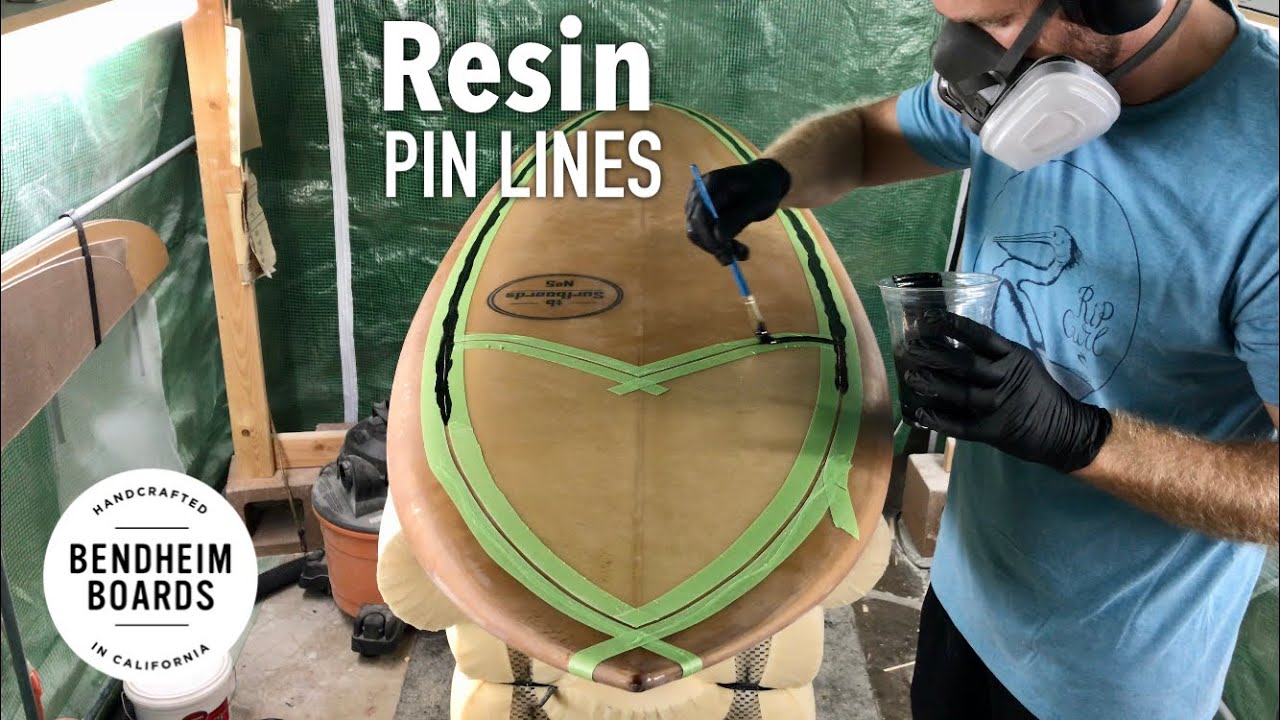 Resin Pin Lines - Surfboard Glassing [Part 5 of 7]