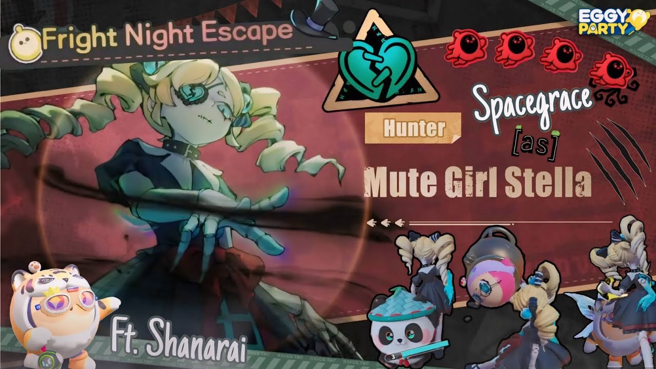EGGY PARTY | FRIGHT NIGHT ESCAPE AS HUNTER MUTE GIRL STELLA FT. @Shanarai