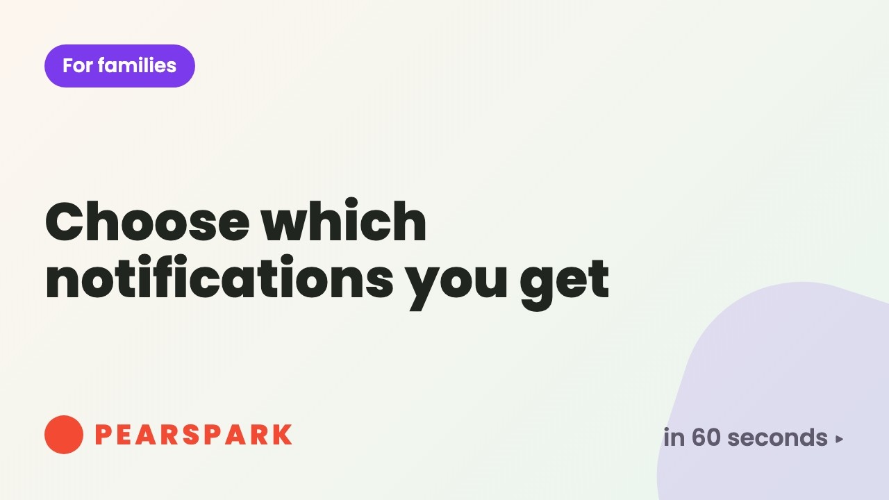 How to choose which notifications you get | Pearspark in 60 seconds
