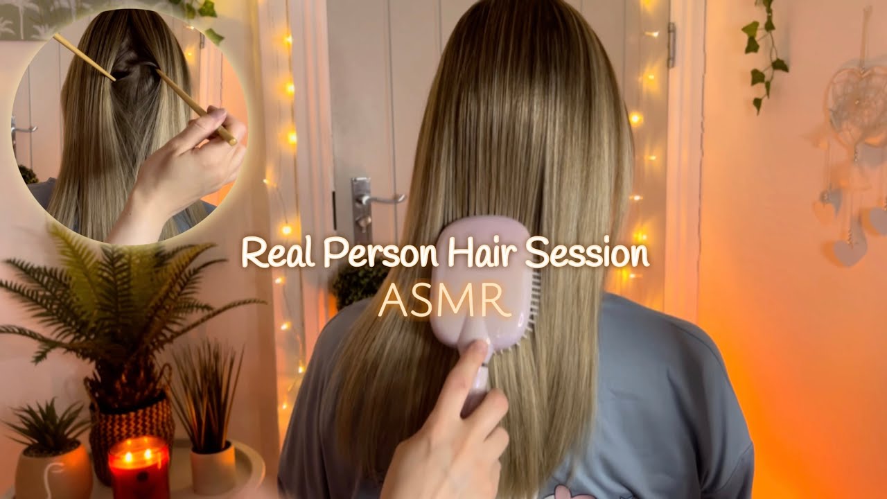 ASMR Silky Hair Session on Rachael | Hair Brushing, Hair Parting, Scalp Check & Scalp Scratching