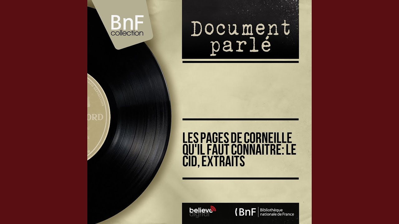 Le Cid: Act I, Scene 6 (Don Diègue, Rodrigue)