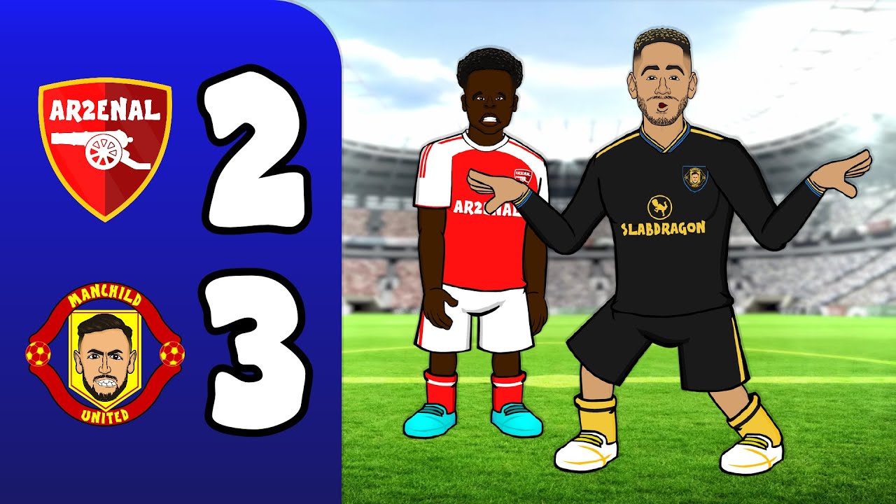 أرسنال 2-3 مانشستر يونايتد! (أبرز أهداف الدوري الإنجليزي الممتاز - كونها دورجو مبيومو)