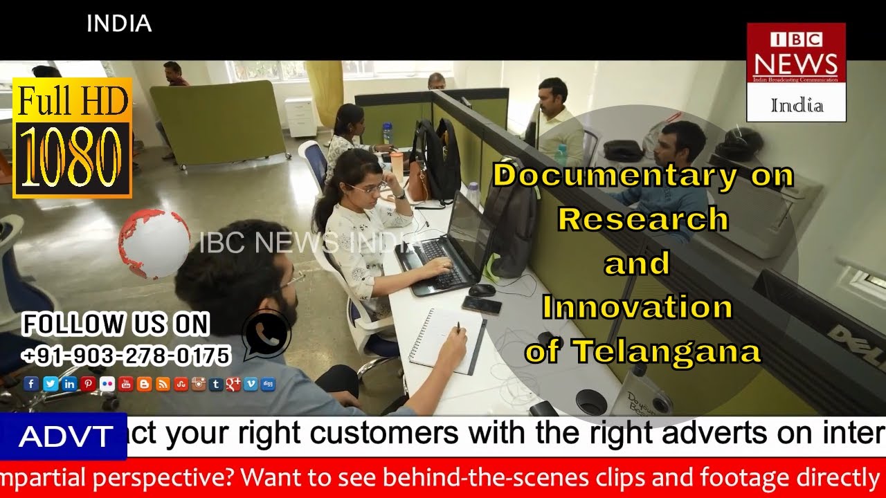 Documentary on  Research  and  Innovation  of Telangana // INDIA //  IBC NEWS INDIA