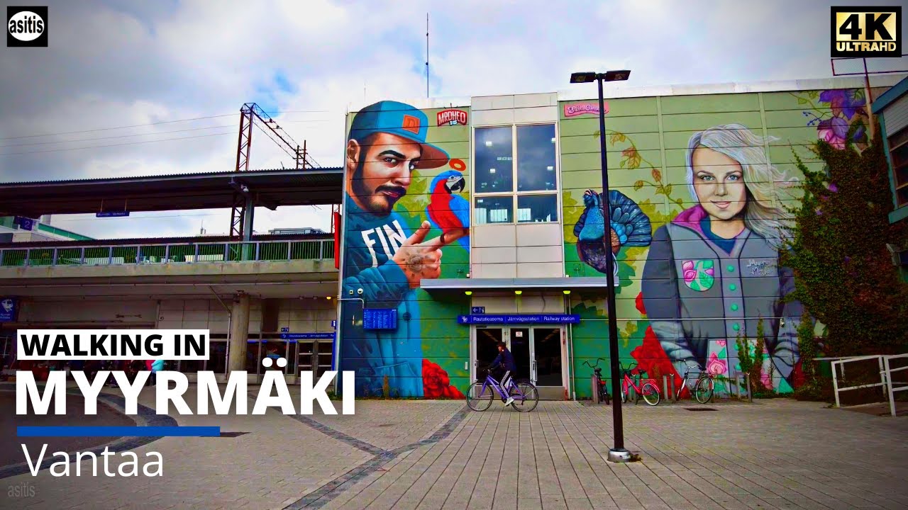 Walking in Vantaa Finland - Saturday Morning in Myyrmäki
