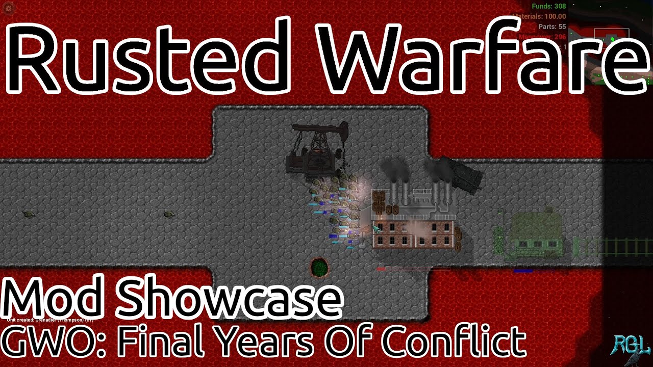Rusted Warfare | Mod Showcase - GWO: Final Years Of Conflict | Gameplay/Longplay | Indie RTS