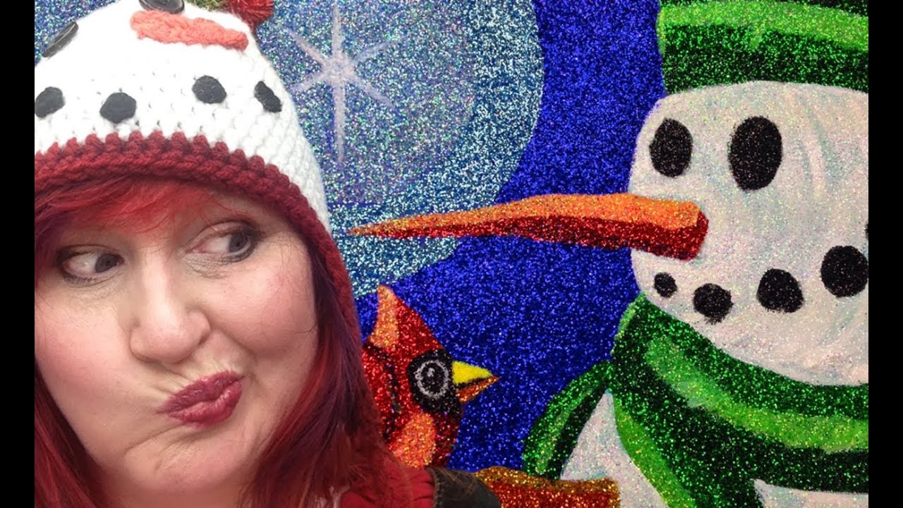 Glitter Painting with the Art Sherpa Made It For Maymay Series