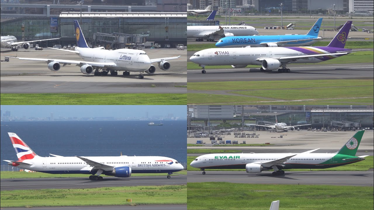Airliners, Bizjet | Spotting at Tokyo Haneda | 18JUL2025 [4K]
