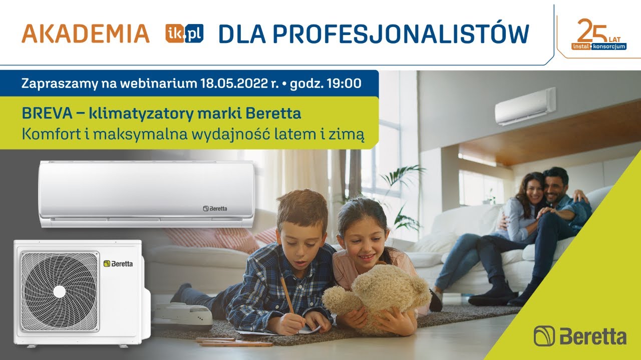 BREVA - klimatyzatory marki Beretta. Komfort i maksymalna wydajność latem i zimą