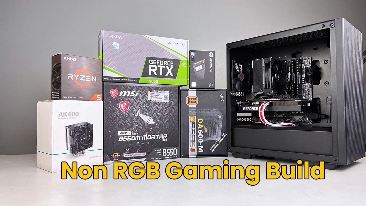 91K PC Build Guide featuring RTX 3050 AMD Ryzen 5 5600X for gaming & productivity work