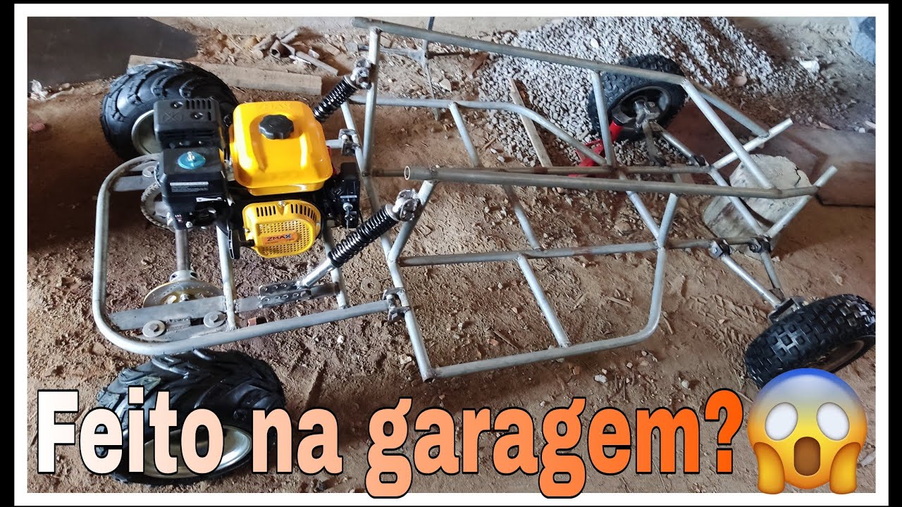 Como fazer seu Kart cross com motor estacionário na garagem de casa