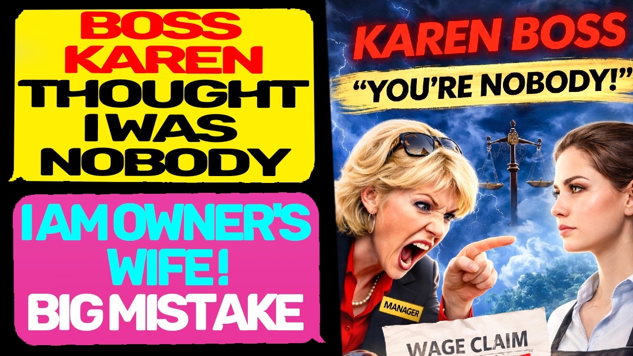 Owner’s Wife Boss Karen Thought I Was Just a Server! BIG Mistake MaliciousCompliance