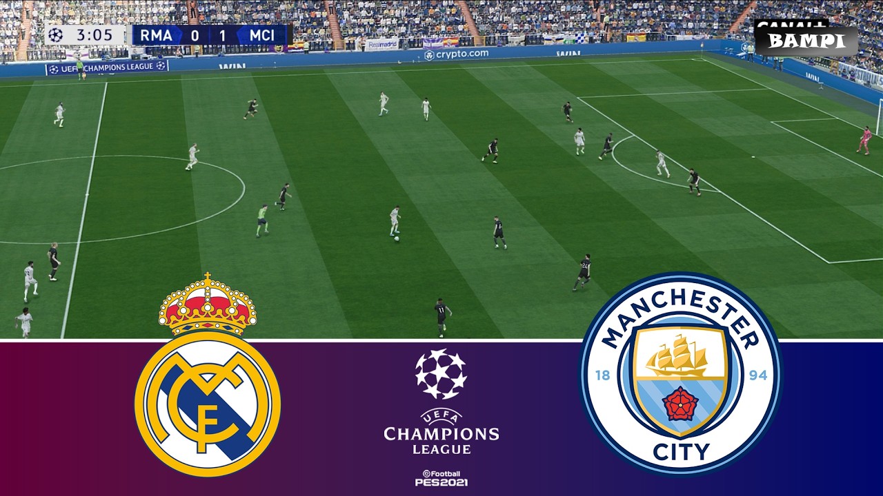 🔴LIVE : Real Madrid vs Manchester City - UEFA Champions League 2026 - Video Game Simulation