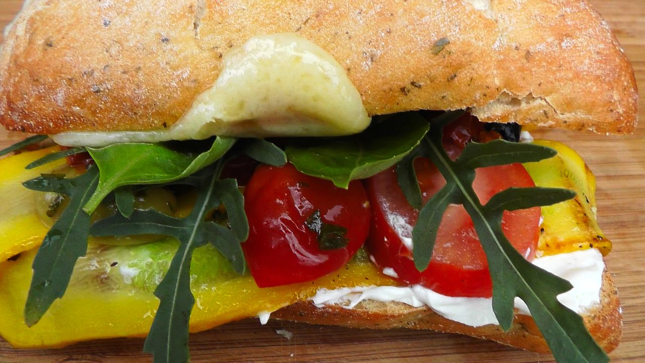 Mediterranes Sandwich Rezept vegetarisch | Der Bio Koch #669