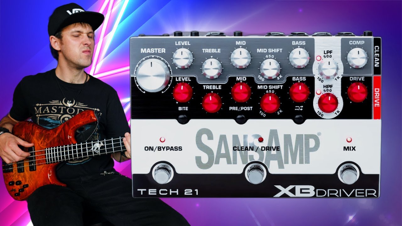 Tech 21 SansAmp XB Driver - Dvoukan&aacute;lov&yacute; Preamp & Drive v jednom