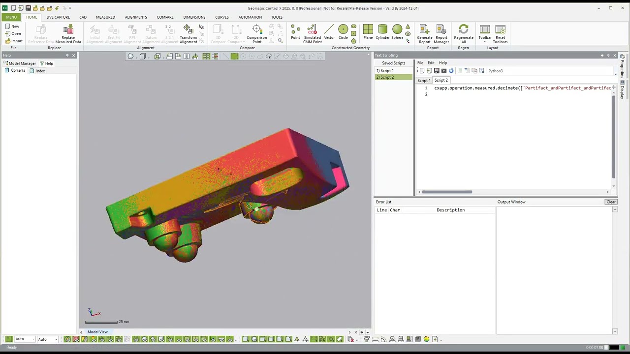Introduction to Textual Scripting | Geomagic Control X 2025