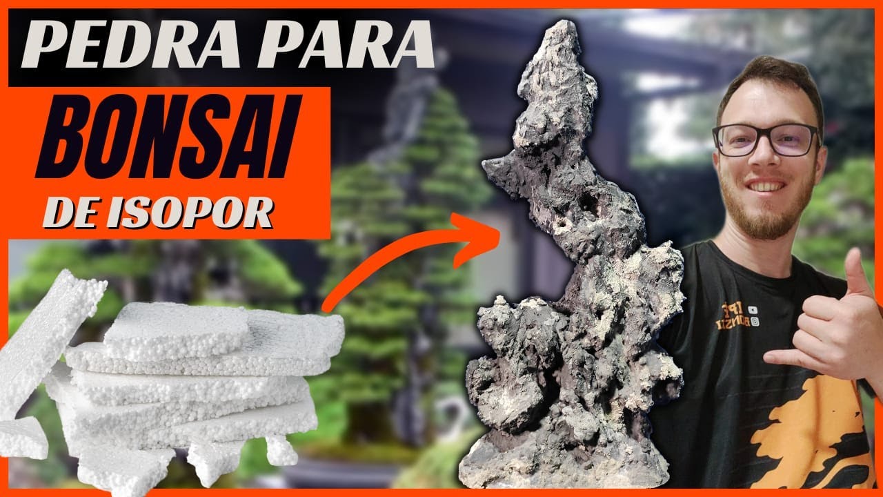 PEDRA de ISOPOR para BONSAI