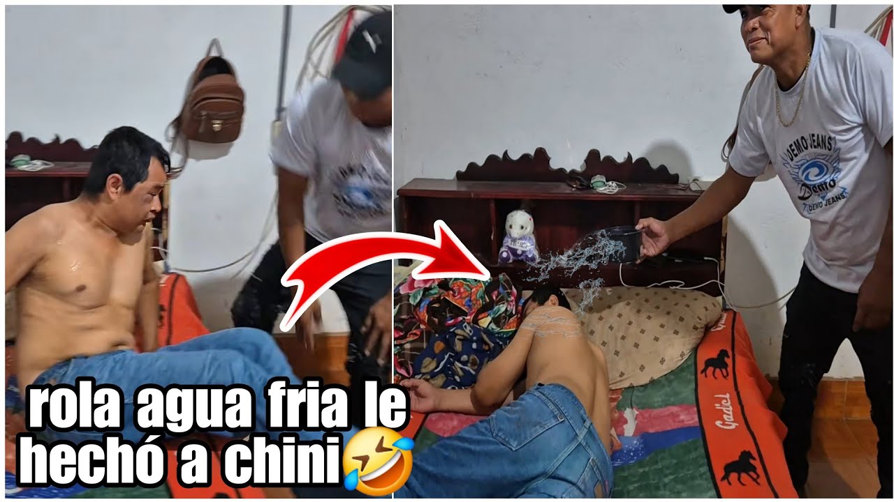 Rola llegó a despertar a su Amor Chino/bien borr4ch0 y cag4do estaba