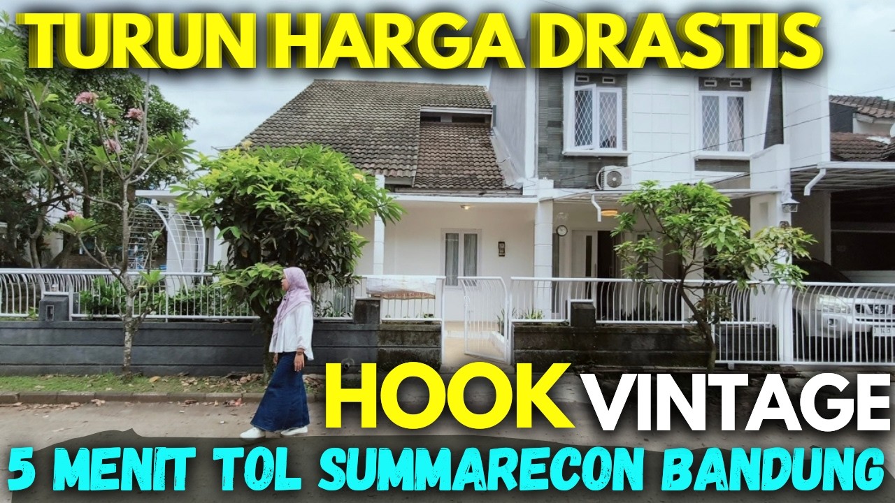 TURUN DRASTIS HARGA MURAH RUMAH HOOK VINTAGE LUAS DEKAT SUMMARECON BANDUNG