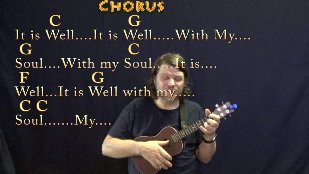 It Is Well With My Soul (Hymn) Ukulele Cover Lesson in C with Chords/Lyrics