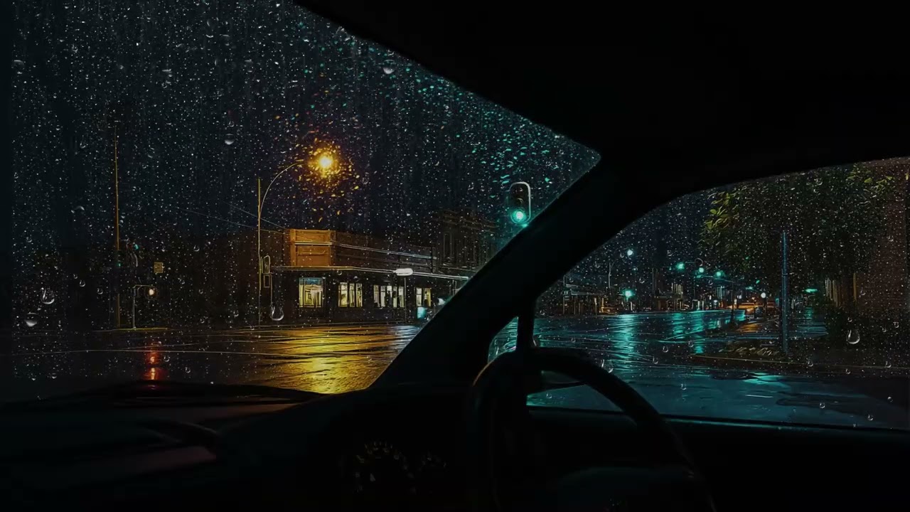 Dark Night Heavy Rain for Overthinking – Deep Sleep Sounds, Study Focus & Anxiety Stress Relief